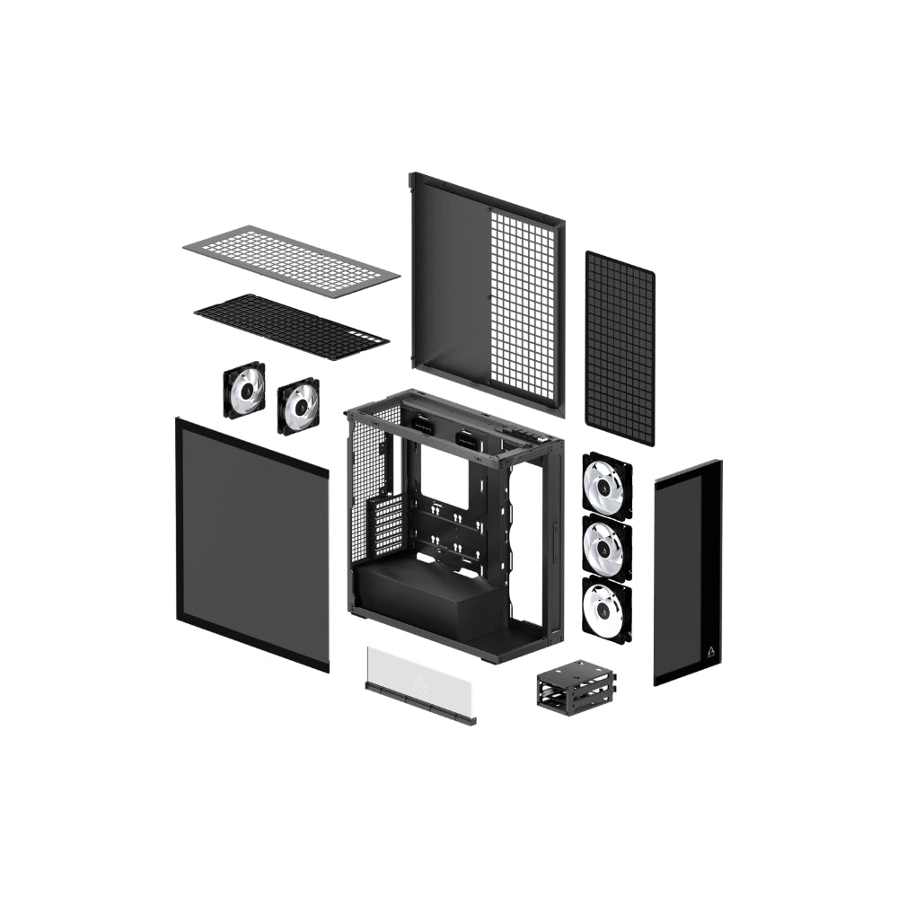 Arctic Xtender TG E-ATX Svart