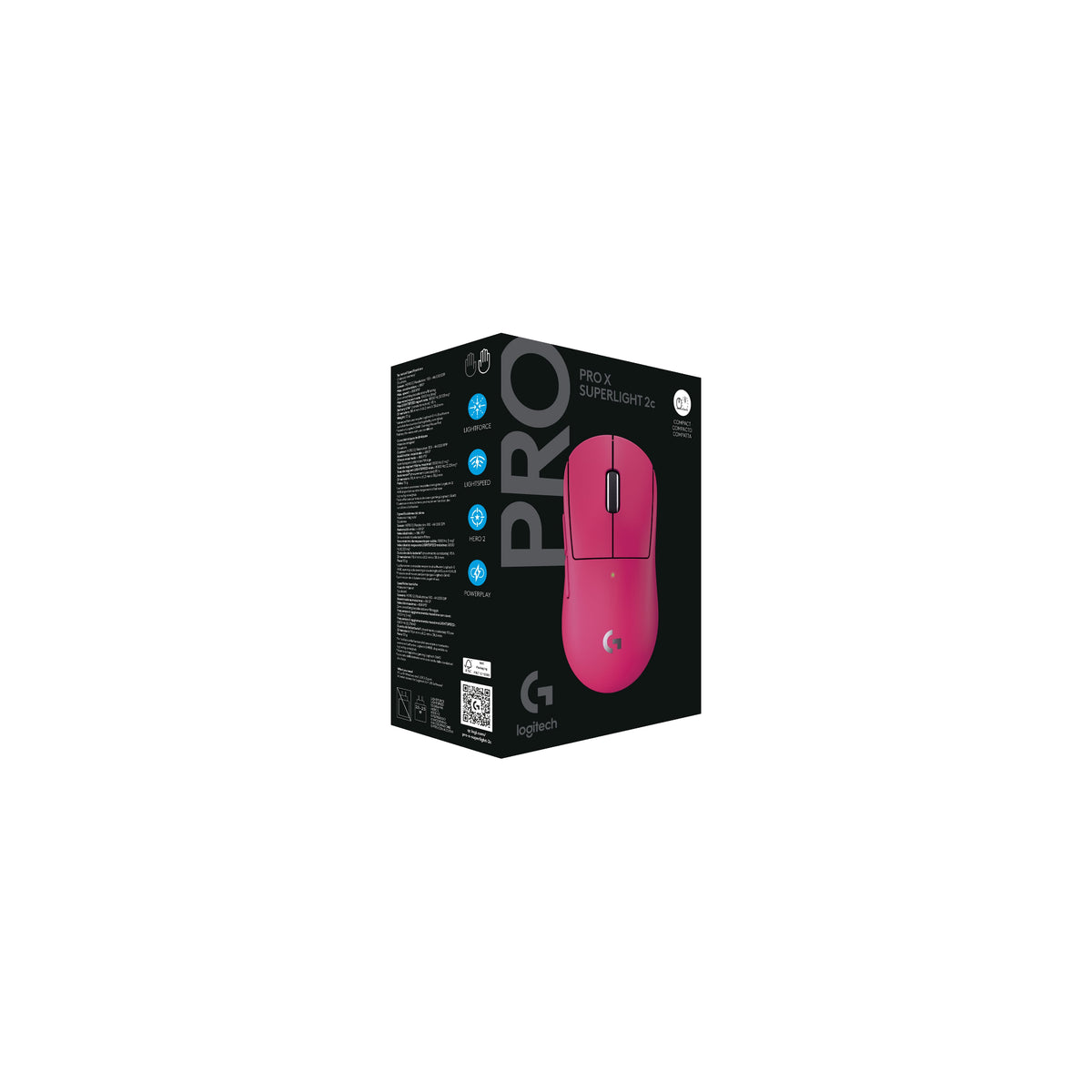 Logitech G PRO X SUPERLIGHT 2c Trådlös Mus Rosa