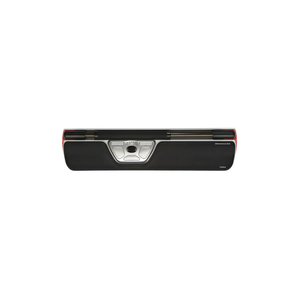 Contour RollerMouse Red Svartsilver Centrerad inmatning