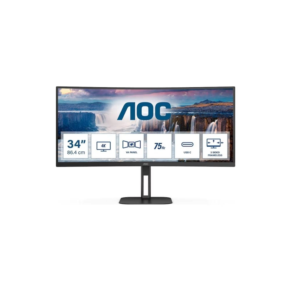 AOC CU34V5C 34" - Böjd - Ultrawide - 3440x1440 - VA - 100Hz