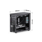 Jonsbo D41 screen Svart