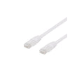 Outlet Deltaco U/UTP Cat6 patchkabel, LSZH, 1m, vit
