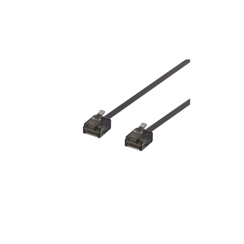 Deltaco Patchkabel Cat6a RJ45 Flat 3m Svart