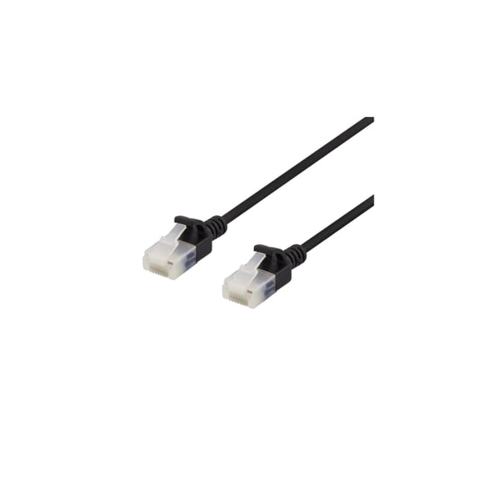 Deltaco Patchkabel Cat6a UTP RJ45 (5 m, Svart, Halogenfri, Hakfri)