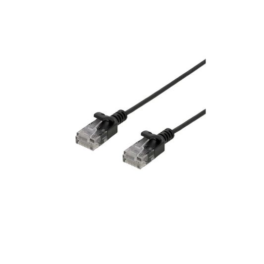 Deltaco Patchkabel Cat6 UTP RJ45 Ultra Slim (2 m, Svart)