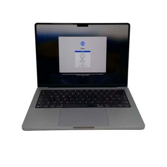 Begagnad MacBook Pro 14" 2021 - M1 Pro - 16GB - 512GB - Rymdgrå