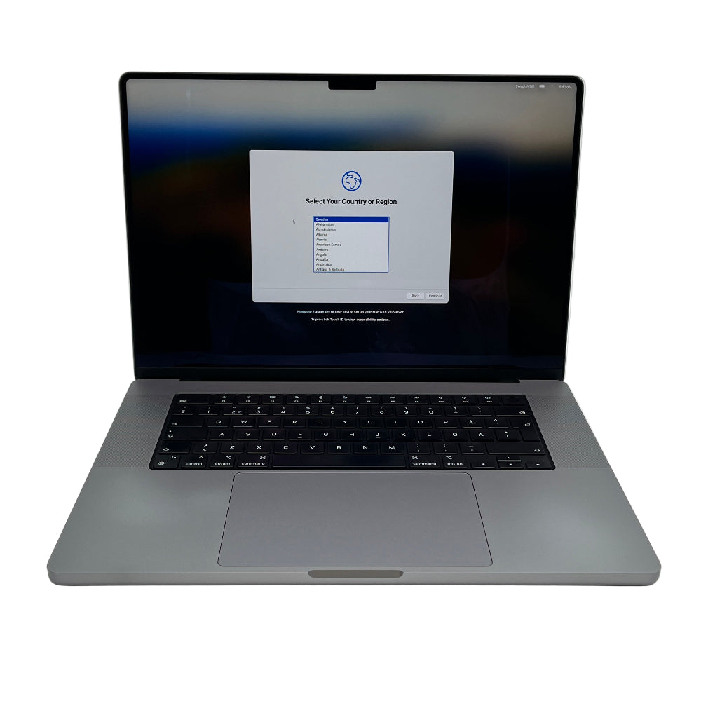Begagnad MacBook Pro 16" 2021 - M1 Pro - 32GB - 1TB - Rymdgrå