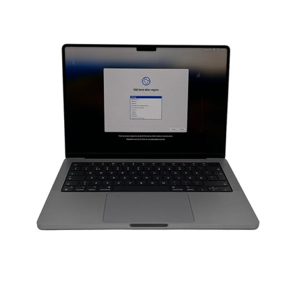 Begagnad MacBook Pro 14" 2021 - M1 Pro - 16GB - 512GB - Rymdgrå