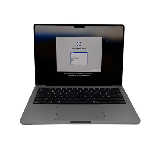 Begagnad MacBook Pro 14" 2021 - M1 Pro - 16GB - 512GB - Rymdgrå