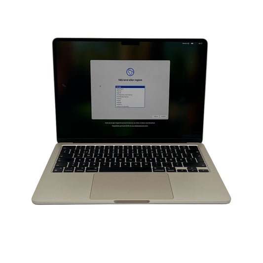 Begagnad MacBook Air 13" M3 2024 - 16GB - 256GB - Stjärnglans