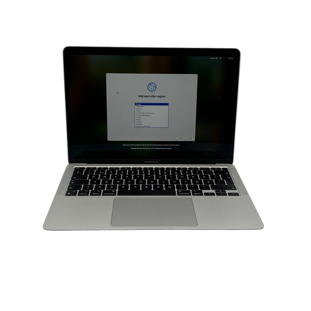 Begagnad MacBook Air 13" 2020 - M1 - 8GB - 256GB - Silver