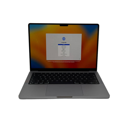 Begagnad MacBook Pro 14" 2021 - M1 Pro - 16GB - 512GB - Rymdgrå