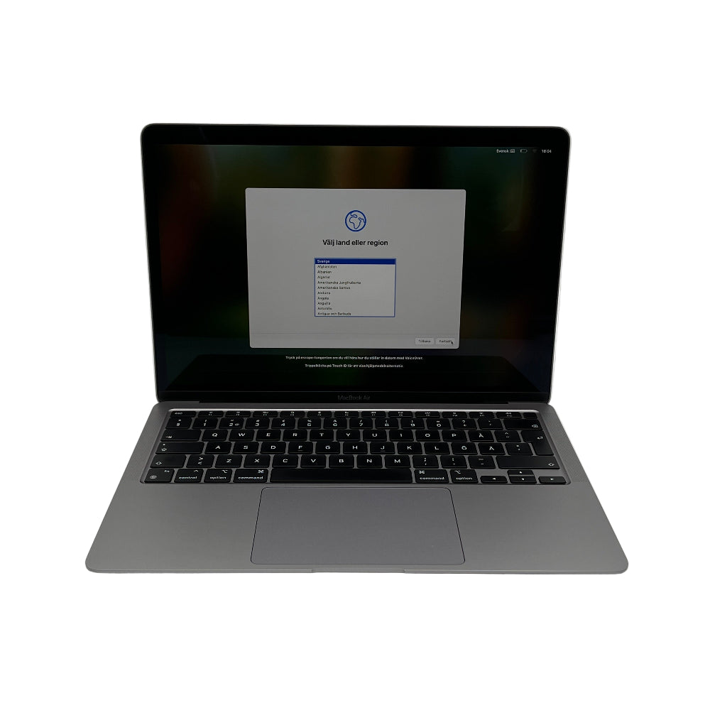Begagnad MacBook Air 13" 2020 - M1 - 16GB - 256GB - Rymdgrå