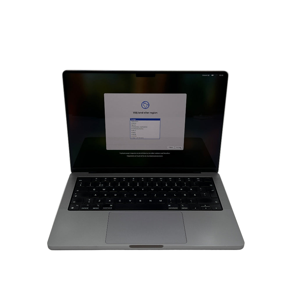 Begagnad MacBook Pro 14" 2021 - M1 Pro - 16GB - 512GB - Rymdgrå