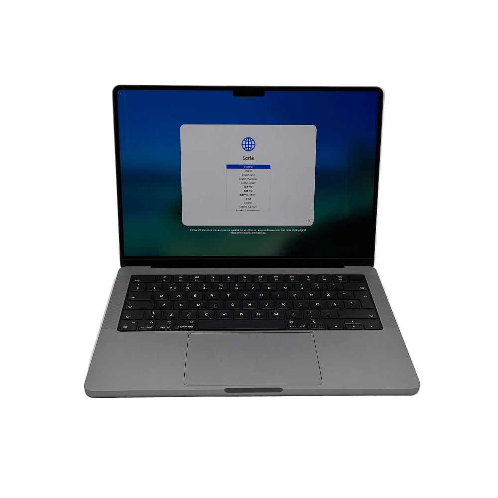 Begagnad MacBook Pro 14" 2021 - M1 Pro - 16GB - 512GB - Rymdgrå