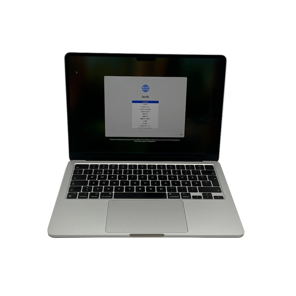 Begagnad MacBook Air 13" 2022 - M2 - 8GB - 256GB - Silver