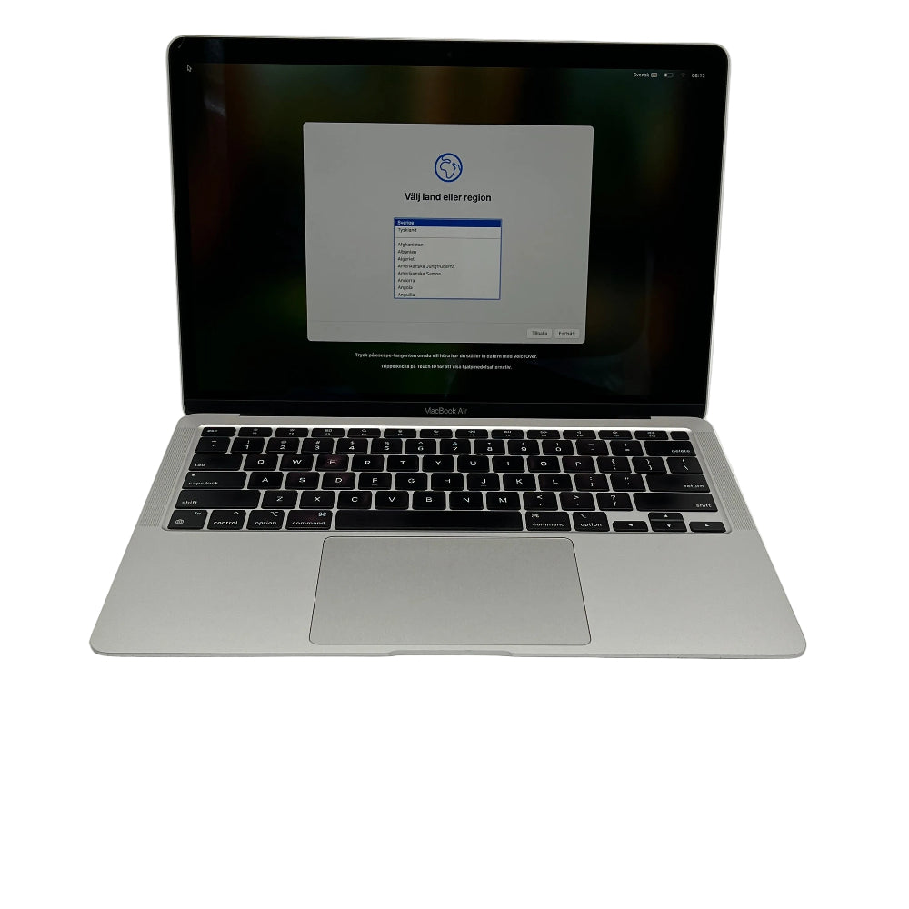 Begagnad MacBook Air 13" M1 2020 - 8GB - 256GB - Rymdgrå - Amerikansk layout