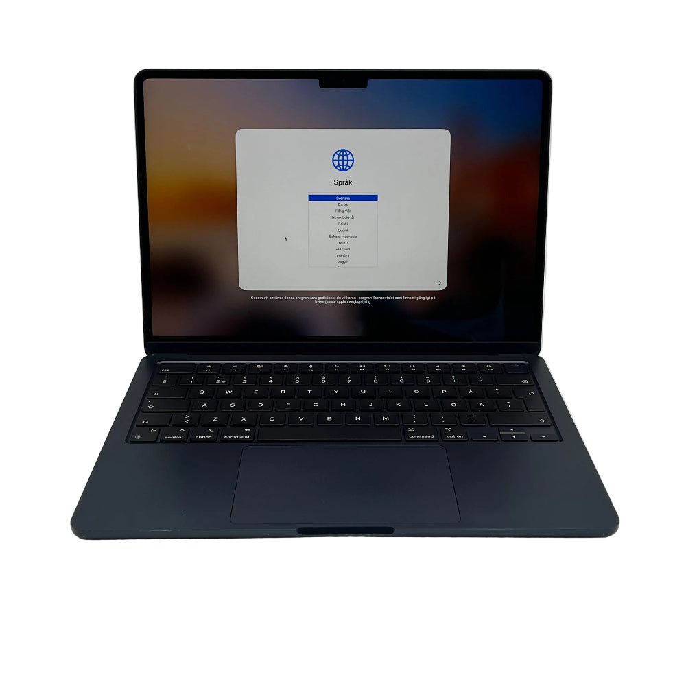 Begagnad MacBook Air 13" 2022 - M2 - 16GB - 512GB - Midnatt