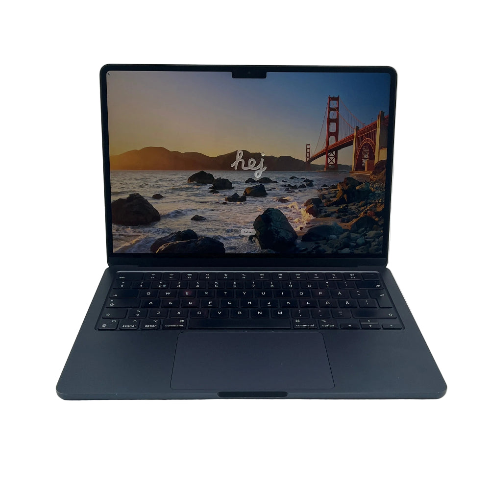 Begagnad MacBook Air 13" 2022 - M2 - 16GB - 256GB - Midnatt
