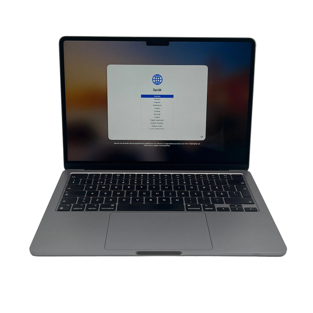 Begagnad MacBook Air 13" 2022 - M2 - 16GB - 256GB - Rymdgrå