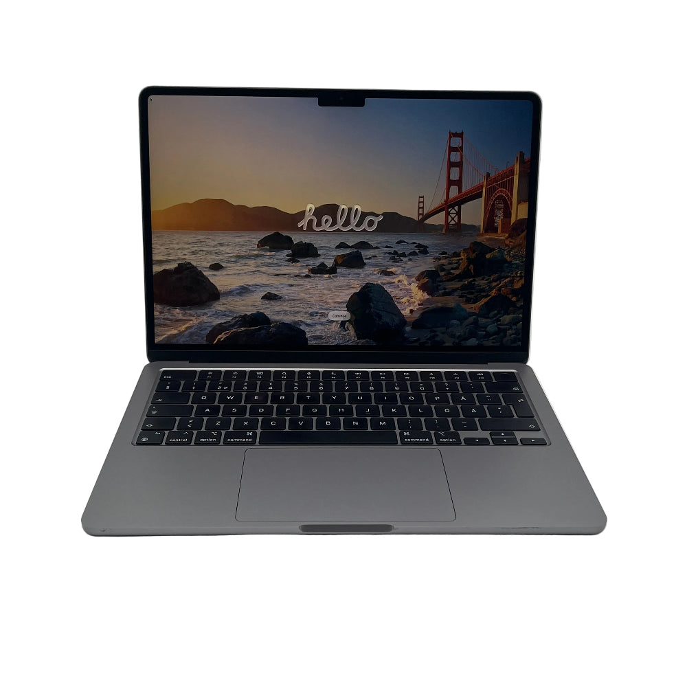 Begagnad MacBook Air 13" 2022 - M2 - 8GB - 256GB - Rymdgrå