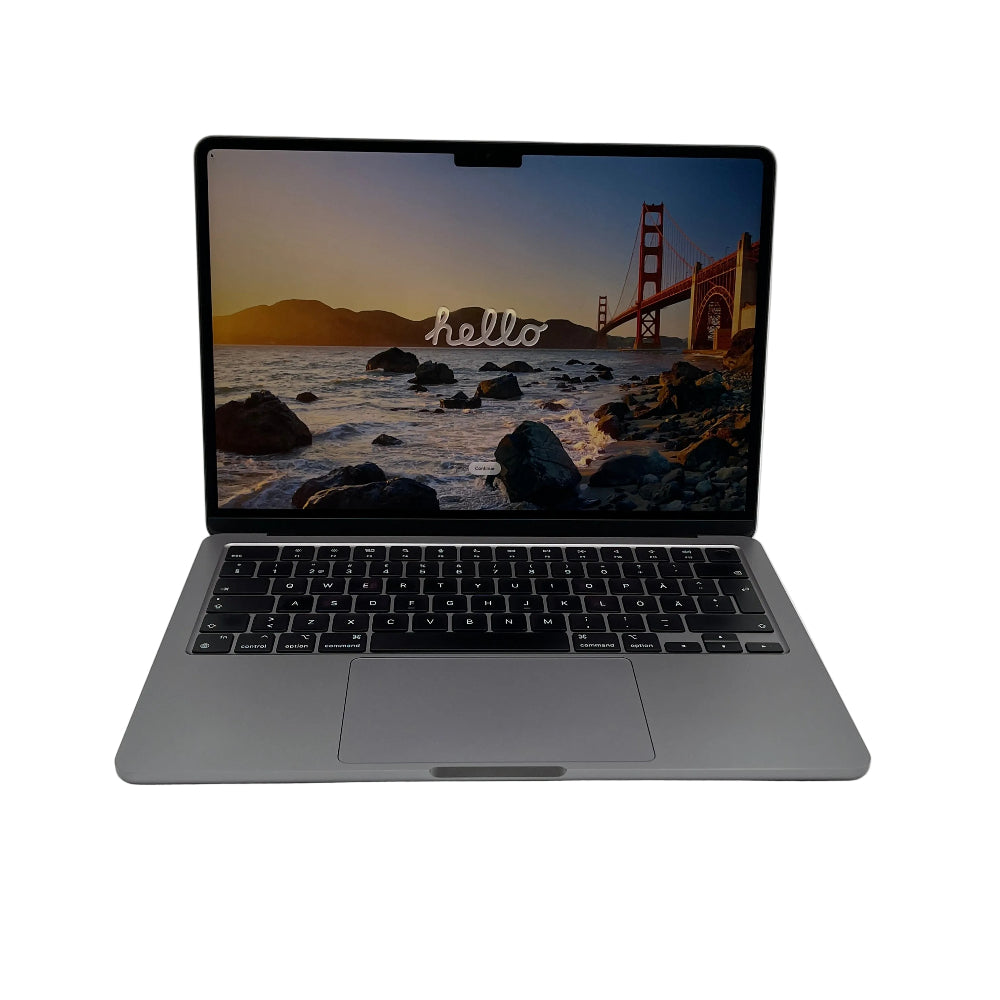 Begagnad MacBook Air 13" 2022 - M2 - 16GB - 256GB - Rymdgrå