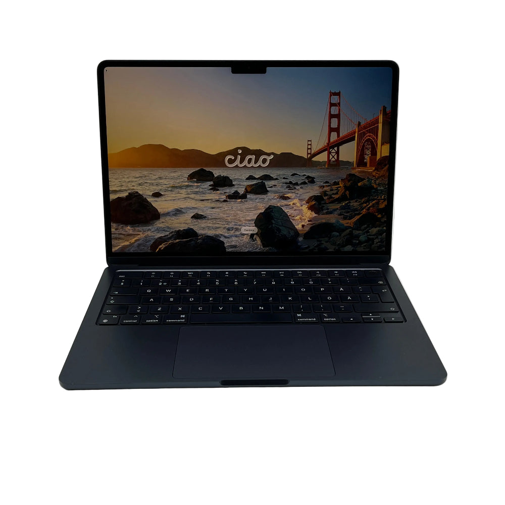 Begagnad MacBook Air 13" 2022 - M2 - 16GB - 512GB - Midnatt