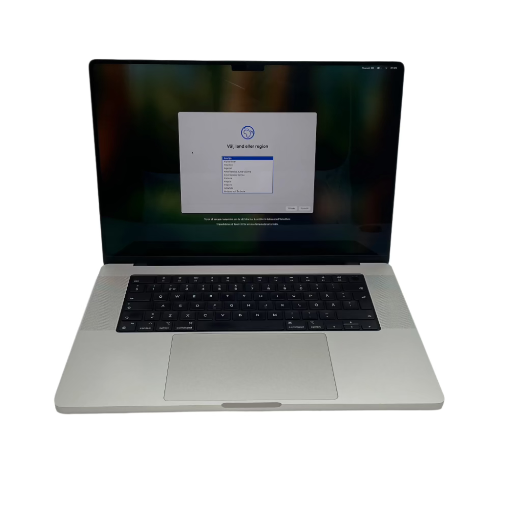 Begagnad MacBook Pro 16" 2021 - M1 Pro - 16GB - 512GB - Silver