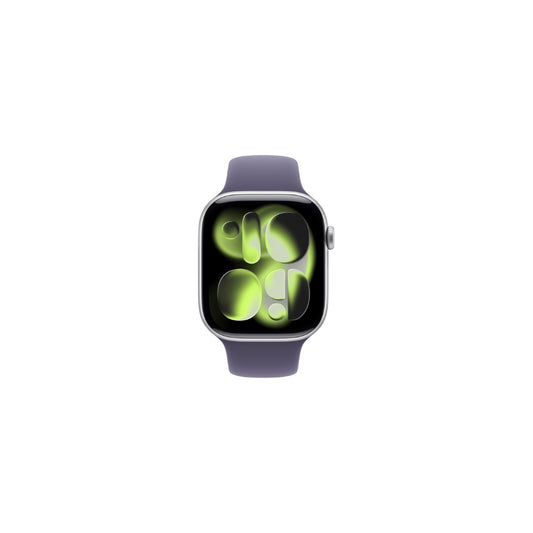 Apple Watch Series 11 GPS 46mm Silver Aluminium Lila Sportband M/L
