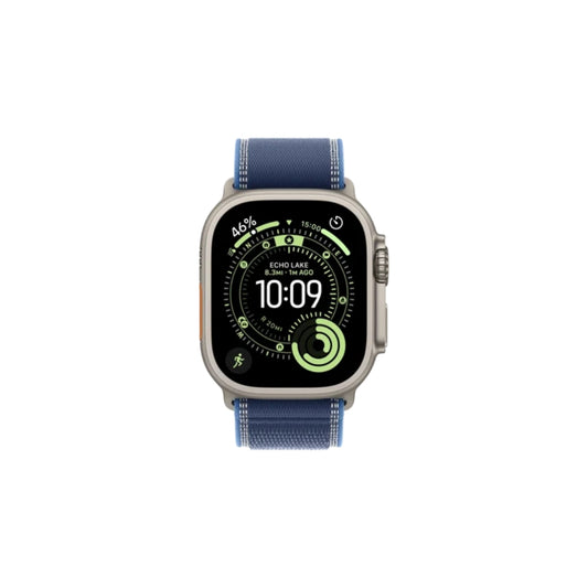 Apple Watch Ultra 3 GPS + Cellular 49mm Natural Titan Blue/Bright Blue Terrängloop S/M