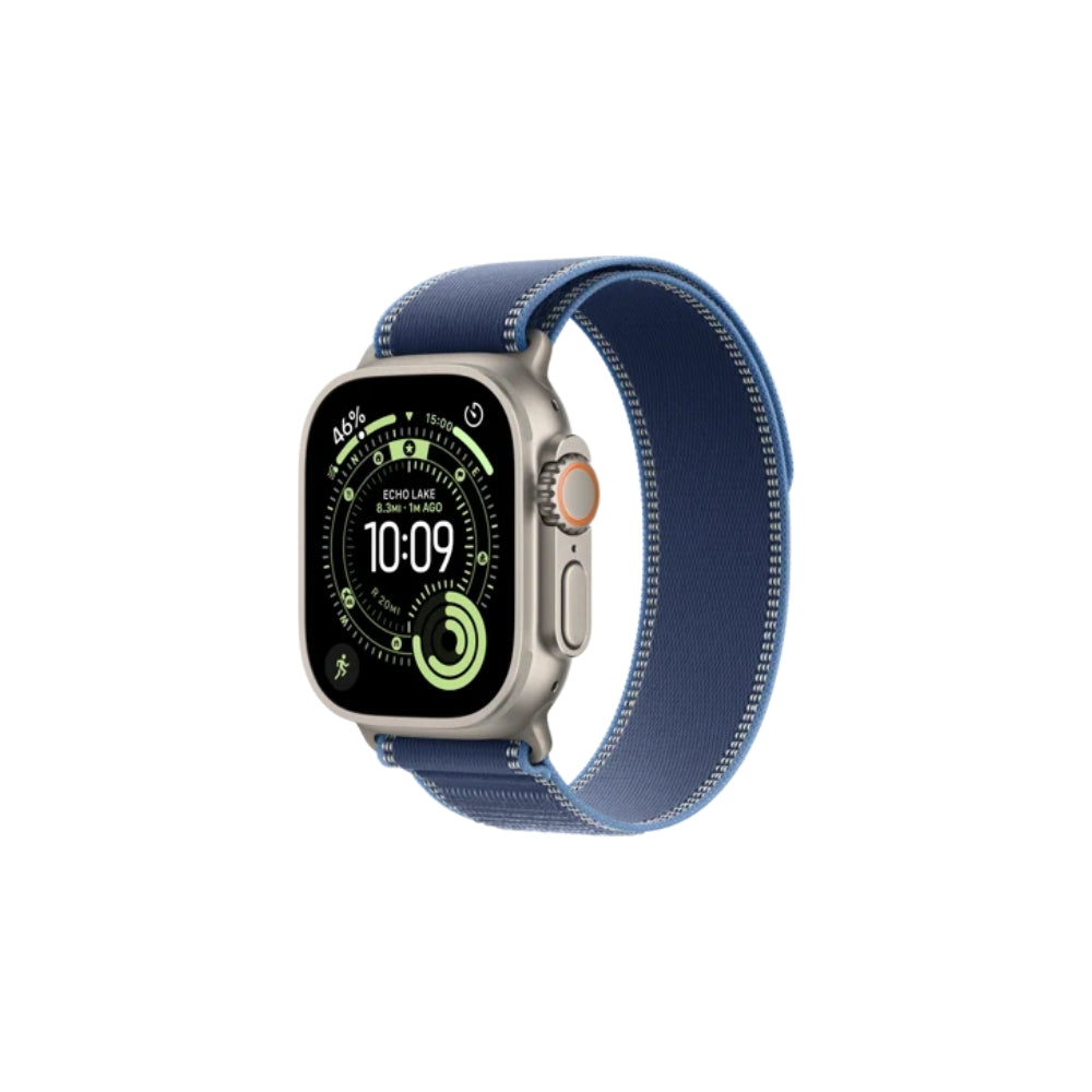Apple Watch Ultra 3 GPS + Cellular 49mm Natural Titan Blue/Bright Blue Terrängloop S/M