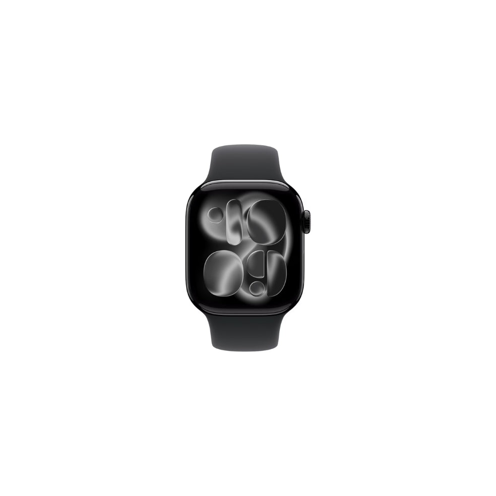 Apple Watch Series 11 GPS + Cellular 42mm Gagatsvart Aluminium Svart Sportband M/L