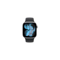 Apple Watch Series 11 GPS + Cellular 42mm Skiffer Titan Svart Sportband M/L