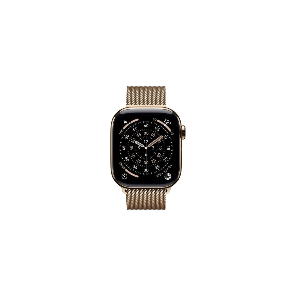 Apple Watch Series 11 GPS + Cellular 42mm Guld Titan Guld Milanese Loop