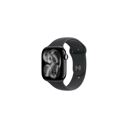 Apple Watch Series 11 GPS + Cellular 46mm Gagatsvart Aluminium Svart Sportband M/L