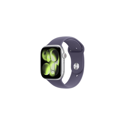 Apple Watch Series 11 GPS + Cellular 46mm Silver Aluminium Lila Sportband S/M