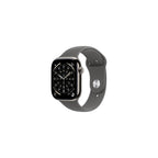 Apple Watch Series 11 GPS + Cellular 46mm Naturlig Titan Stengrå Sportband S/M