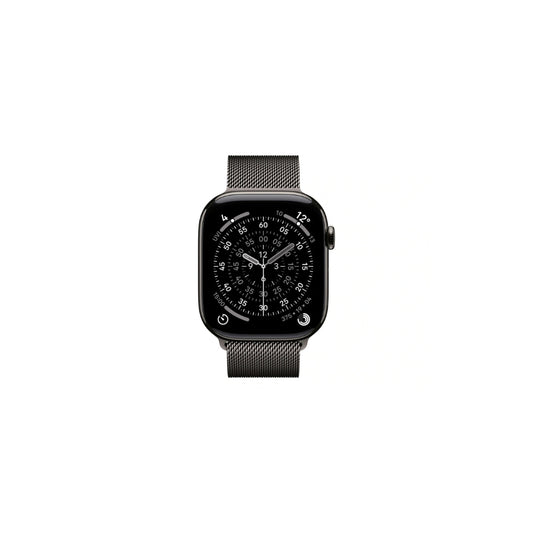 Apple Watch Series 11 GPS + Cellular 46mm Skiffer Titan Skiffer Milanesisk Loop S/M