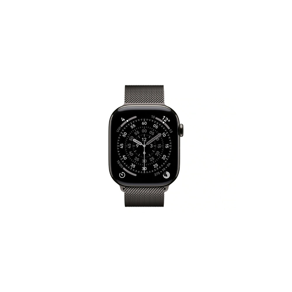 Apple Watch Series 11 GPS + Cellular 46mm Skiffer Titan Skiffer Milanesisk Loop M/L