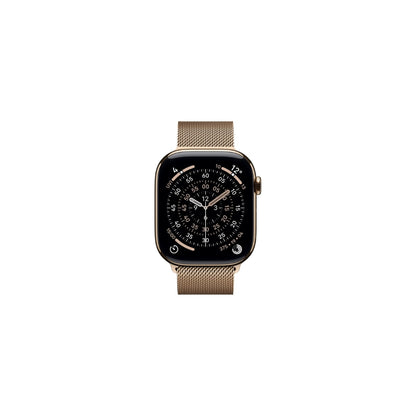 Apple Watch Series 11 GPS + Cellular 46mm Guld Titan Guld Milanesisk Loop S/M