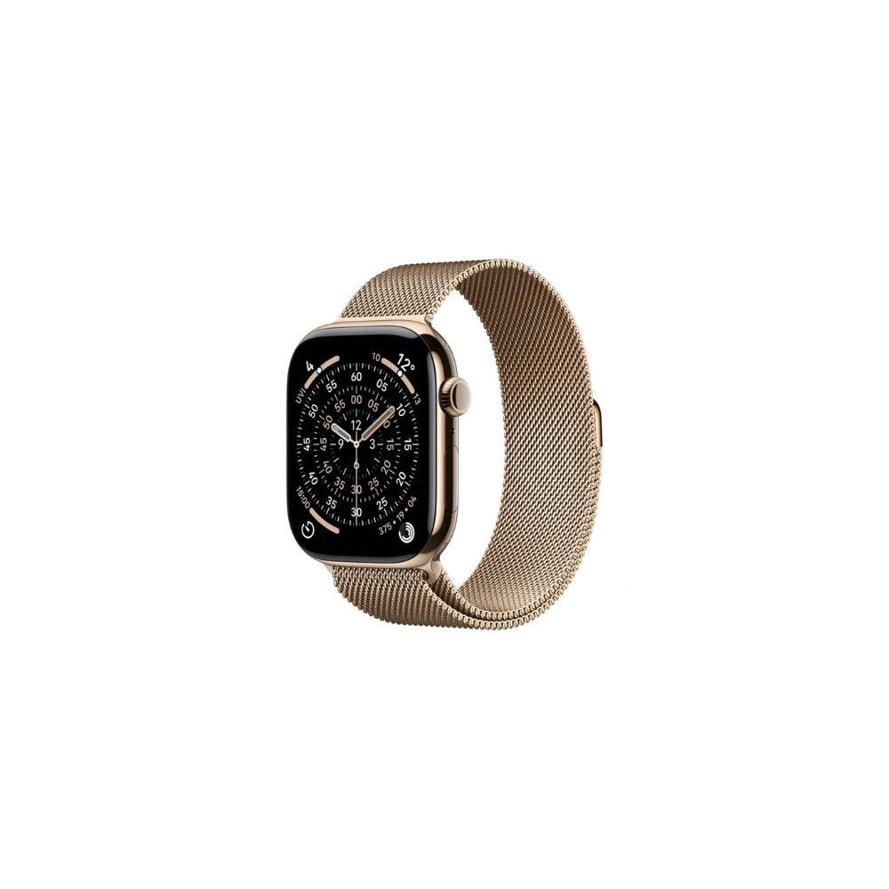 Apple Watch Series 11 GPS + Cellular 46mm Guld Titan Guld Milanesisk Loop S/M