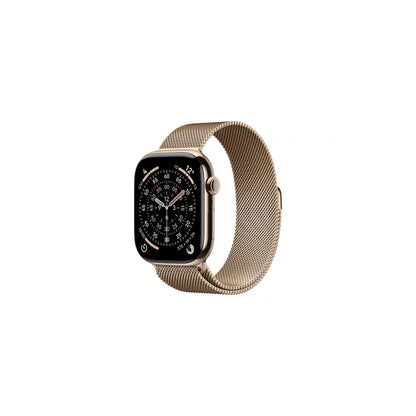 Apple Watch Series 11 GPS + Cellular 46mm Guld Titan Guld Milanesisk Loop S/M
