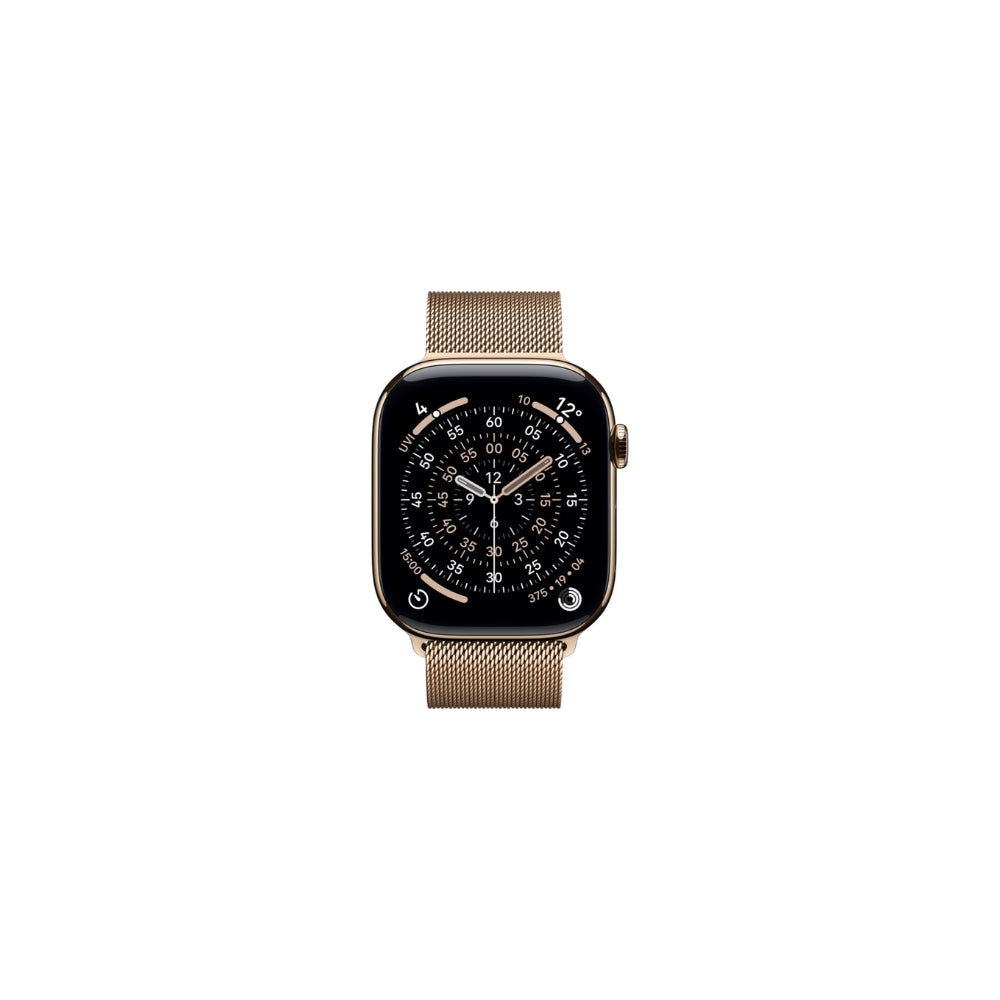 Apple Watch Series 11 GPS + Cellular 46mm Guld Titan Guld Milanesisk Loop M/L