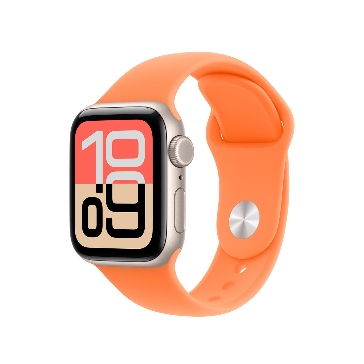 Apple Sportband 40 mm Clementine S/M – monterat på Apple Watch (klocka ingår inte)