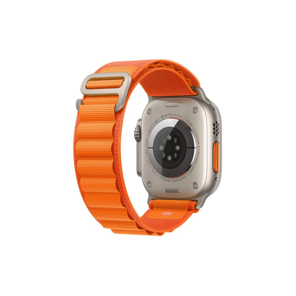 Apple Watch Ultra - GPS + Cellular - 49mm - Titanboett - Orange bergsloop L