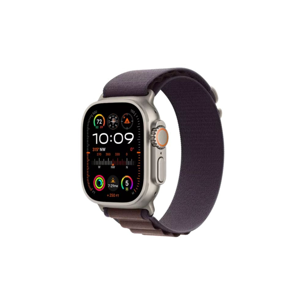 Apple Watch Ultra 2 - GPS + Cellular - 49mm - Titanboett - Indigo Bergsloop L