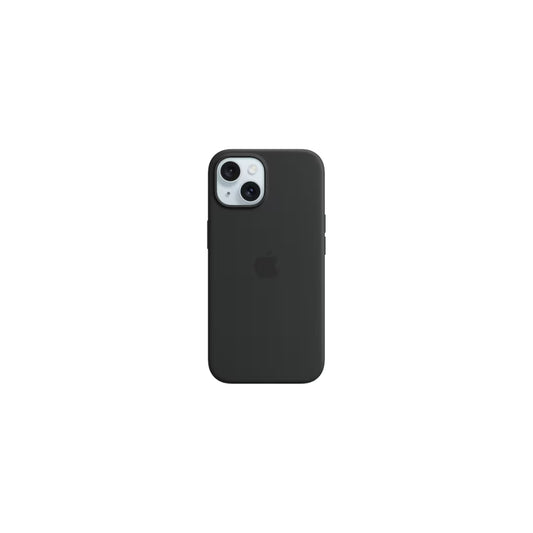 Apple iPhone 15 Silikonskydd (svart)