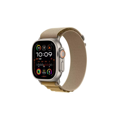 Apple Watch Ultra 2 - GPS + Cellular 49mm - Naturlig Titanboett - Brun Bergsloop M