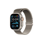 Apple Watch Ultra 2 - GPS + Cellular - 49mm - Naturlig Titanboett - Naturlig Titan Milanesisk Loop - L