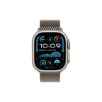 Apple Watch Ultra 2 - GPS + Cellular - 49mm - Naturlig Titanboett - Naturlig Titan Milanesisk Loop - L